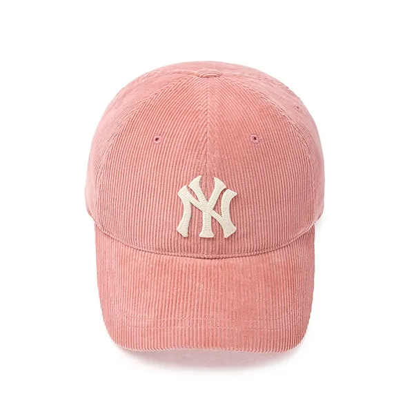 Mũ MLB Corduroy Unstructured Ball Cap New York Yankees 3ACPWC156 50PKM Màu Hồng
