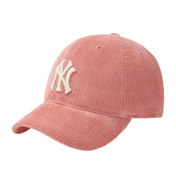 Mũ MLB Corduroy Unstructured Ball Cap New York Yankees 3ACPWC156 50PKM Màu Hồng