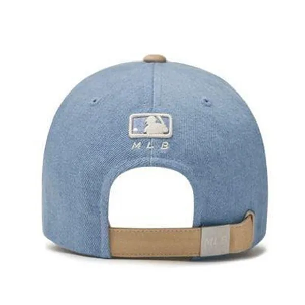 Mũ MLB Culsive Lettering Denim Color Block Unstructured Ball Cap Dodgers Denim 3ACPVD24N-50BLL Màu Xanh Nhạt