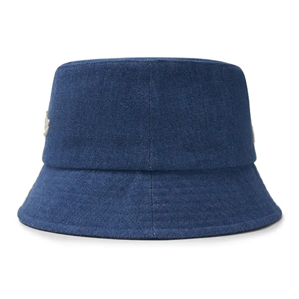 Mũ MLB Culsive Lettering Denim Dodger Bucket Hat 3AHTVD14N-07INS Màu Xanh Đậm Size 57