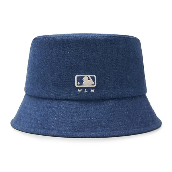 Mũ MLB Culsive Lettering Denim Dodger Bucket Hat 3AHTVD14N-07INS Màu Xanh Đậm Size 57