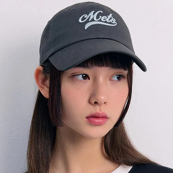 Mũ MLB Culsive Lettering Unstructured Ball Cap Mets 3ACPVL34N-09CGS Màu Xám Đậm