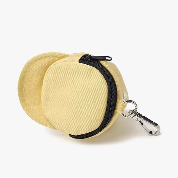 Mũ MLB Cursive Logo Baseball Cap Pouch Keyring 3APOV015N 50YEL Light Yellow Màu Vàng Nhạt