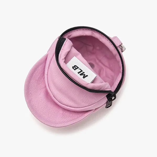 Mũ MLB Cursive Logo Baseball Cap Pouch Keyring 3APOV015N-45PPL Màu Hồng