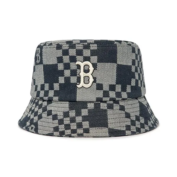 Mũ MLB Denim Bucket Hat New York Yankees 3AHTCC12N-43BKS Màu Xám Đen Size 57