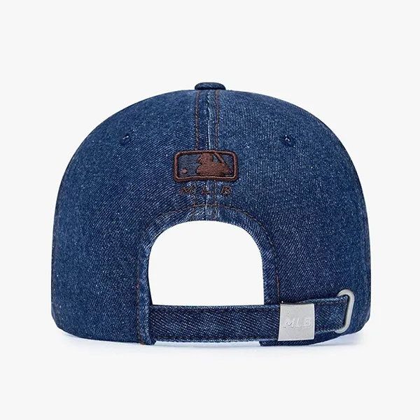 Mũ MLB Denim Suede Touch 3ACPB125N 43NYS Màu Xanh - Nâu