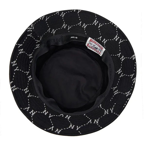 Mũ MLB Dia Monogram Bucket Hat New York Yankees 3AHTM114N-50BKS Màu Đen Size 57