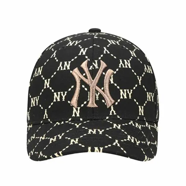 Mũ MLB Dia Monogram Cured Adjustable Cap New York Yankees 32CPFH111-50L Màu Đen Họa Tiết