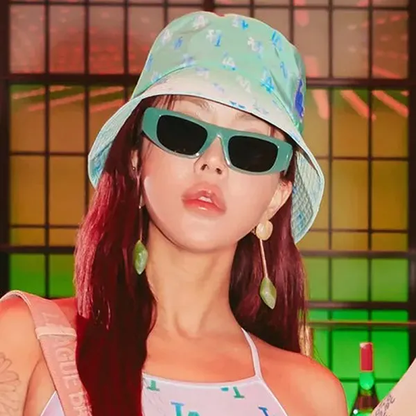 Mũ MLB Gradient Monogram LA Bucket Hat 3AHTM0933 Màu Xanh Green Size 57