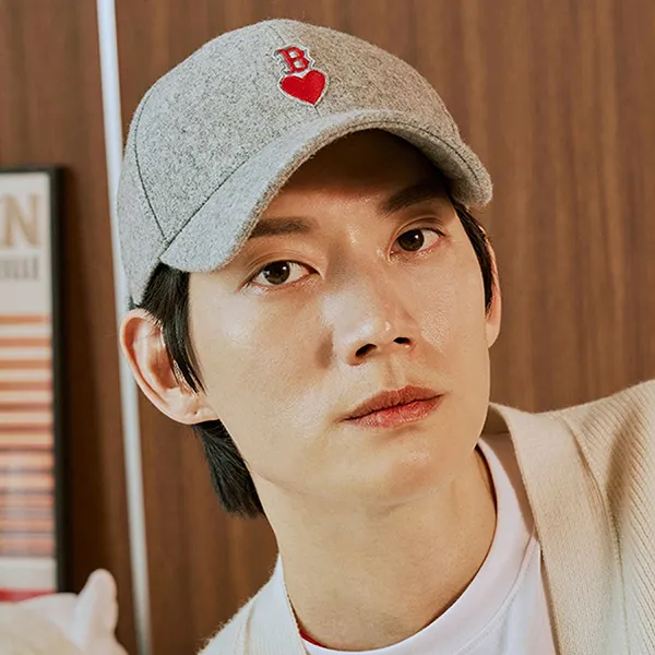 Mũ MLB Heart Wool Structure Ball Cap BOS 3ACPH0136-43MGS Màu Xám