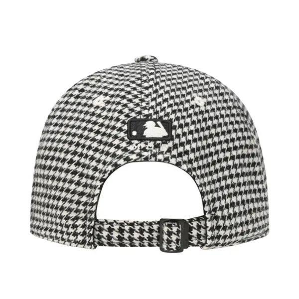 Mũ MLB Hound Tooth N-Cover Ball Cap New York Yankees Black 32CPFR011-50L Màu Đen Kẻ Trắng