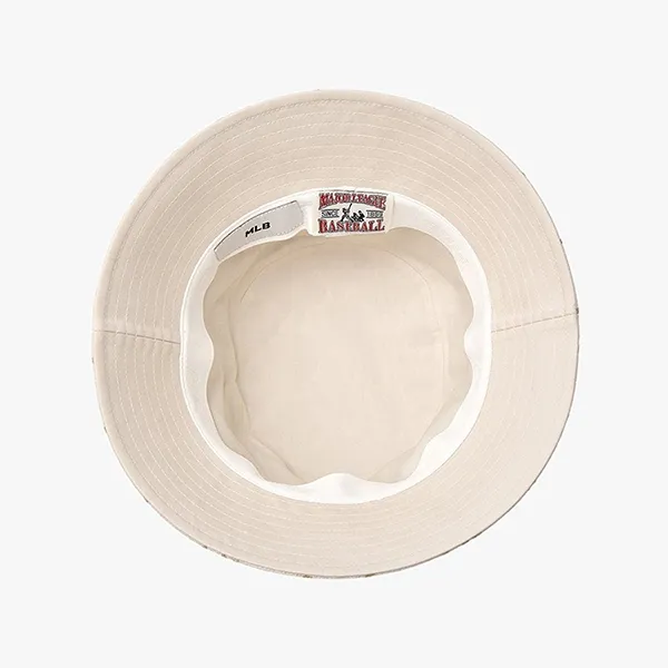 Mũ MLB Jacquard Dia Monogram New York Yankees Bucket Hat 3AHTM024N-43CRD Màu Trắng Size 57