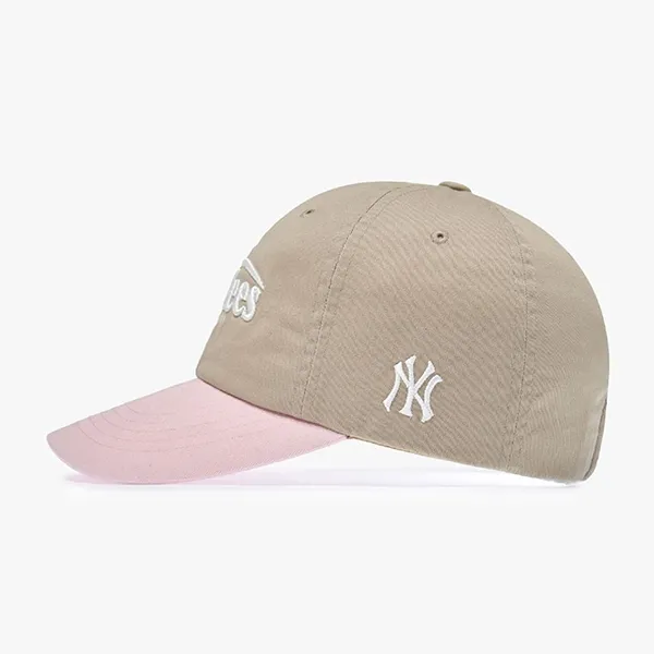 Mũ MLB Jelly Color Unstructured Unisex Baseball Cap 3ACPV325N 50BGS Màu Be Hồng