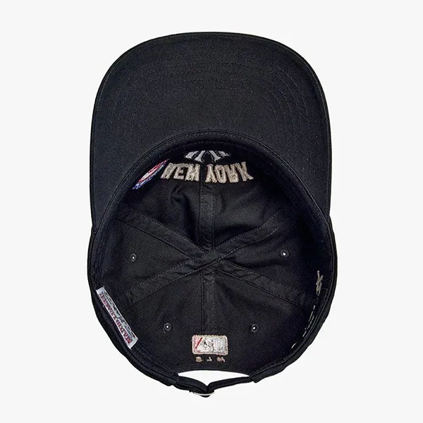 Mũ MLB Korea Vintage Patch Unstructured Ball Cap New York Yankees 3ACPB175N-50BKS Màu Đen