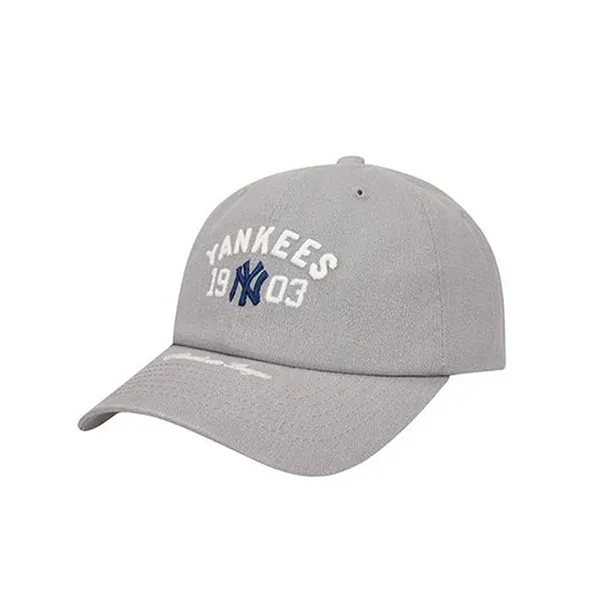 Mũ MLB League Text Baseball Cap Grey 32CPEE111-50M Màu Xám