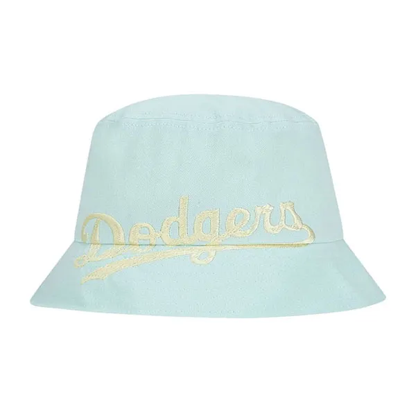 Mũ MLB Macaron Chunky Bucket Hat LA Dodgers 32CPHY011-07T Màu Xanh Ngọc Size 57