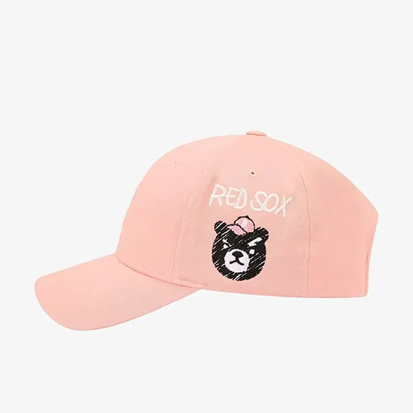 Mũ MLB Mega Bear Structure Ball New York Yankees Pink 32CPAA111-43P Màu Hồng Cam