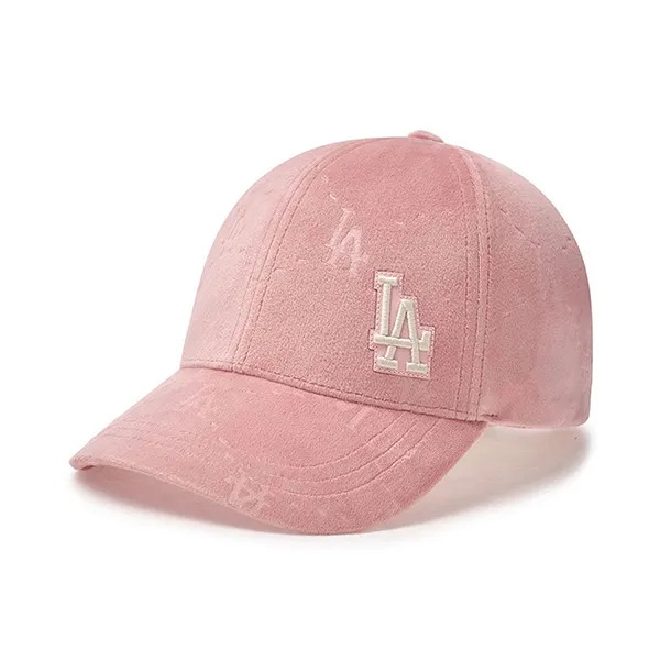 Mũ MLB Monogram Velvet Embo Structured Ball Cap New York Yankees Pink 3ACPMV046-07PKM Màu Hồng