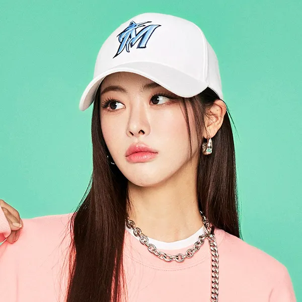 Mũ MLB New Fit Structure Ball Cap Miami Marlins 3ACP0802N-05WHS Màu Trắng