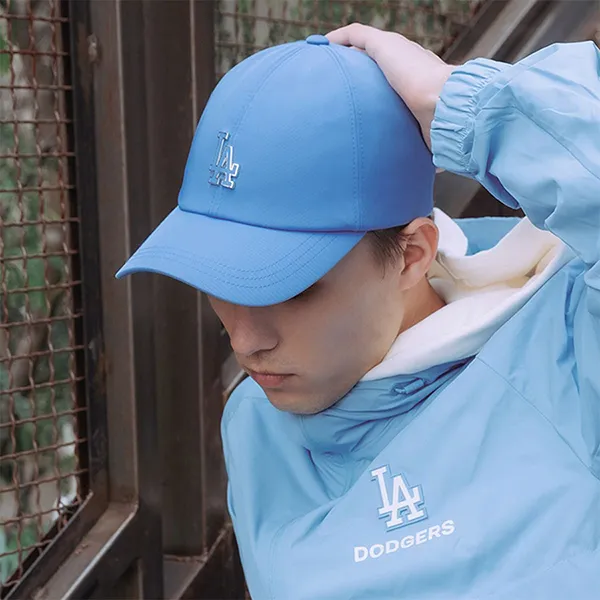 Mũ MLB Nylon Structure LA Cap 3ACP0123N-07CBL Màu Xanh