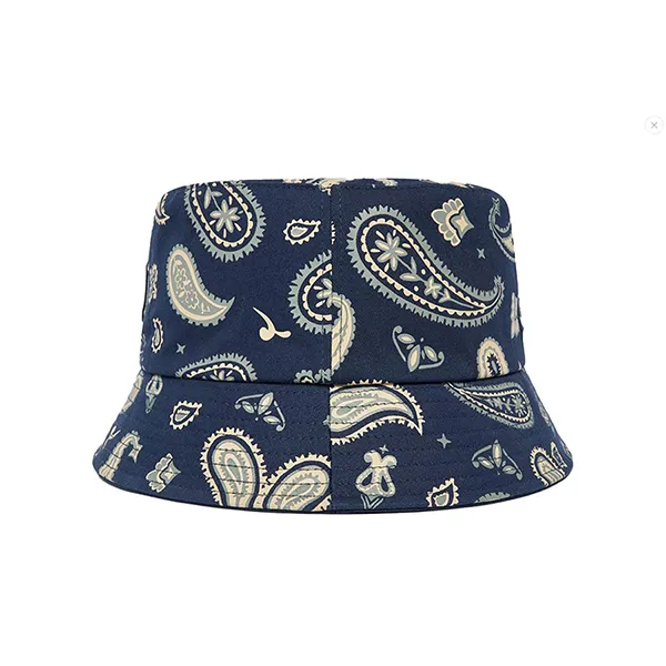 Mũ MLB Paisley Bucket Hat 3AHT0292N 50NYD Màu Xanh Họa Tiết Size 57