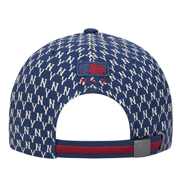 Mũ MLB Universal Monogram Structure Ball Cap 32CPFB111-50N Màu Xanh Họa Tiết