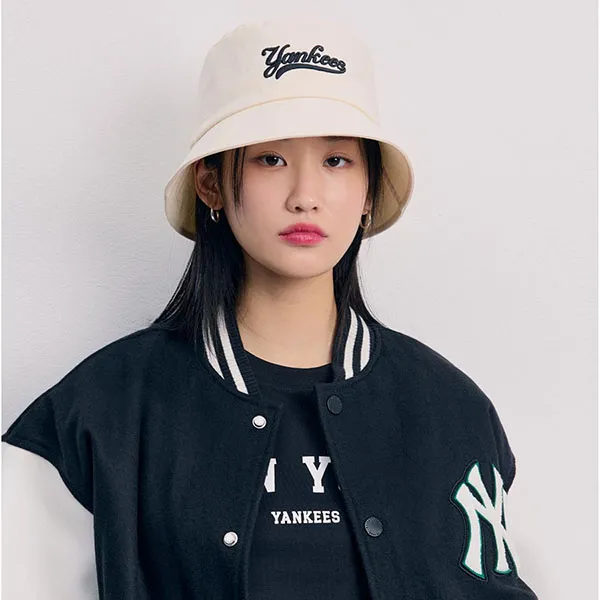 Mũ MLB Varsity Bucket Hat NY Yankees 3AHTV024N-50CRD Màu Kem Size 57