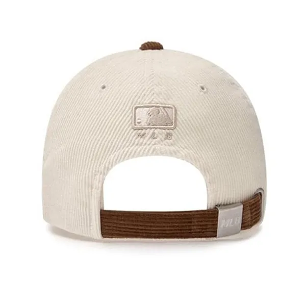 Mũ MLB Varsity Corduroy Color Block Ball Cap Boston Brown 3ACPVC146-43BRL Màu Trắng Nâu