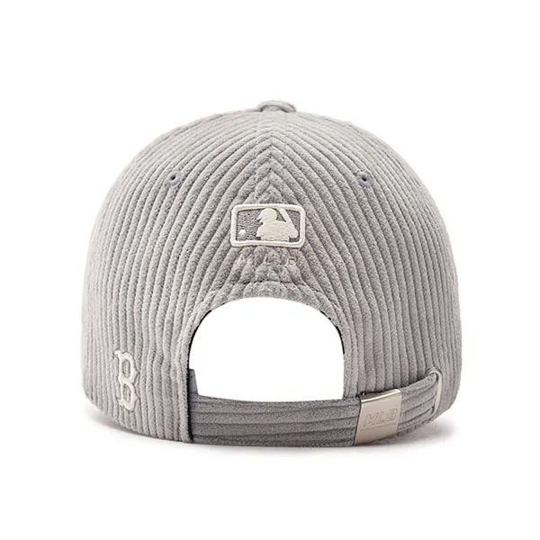 Mũ MLB Varsity Corduroy Cursive Ball Cap Boston Red Sox 3ACPWC236-43GRL Màu Xám