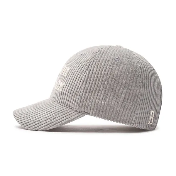 Mũ MLB Varsity Corduroy Cursive Ball Cap Boston Red Sox 3ACPWC236-43GRL Màu Xám