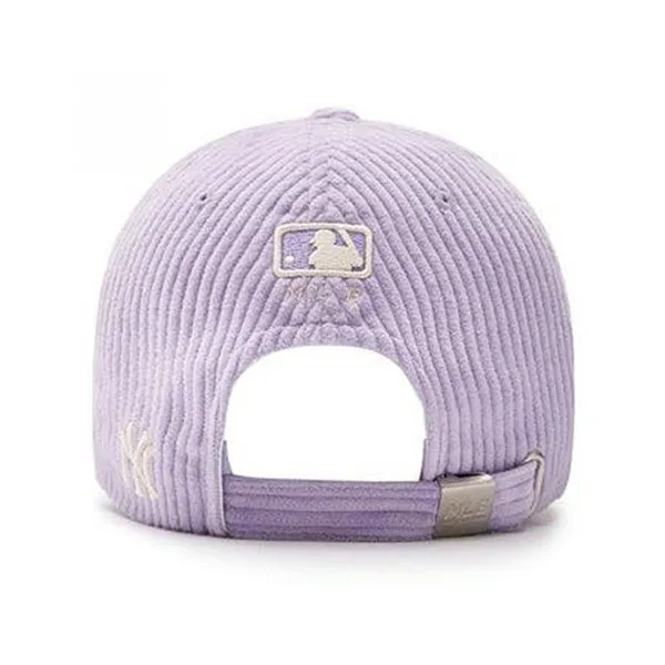 Mũ MLB Varsity Corduroy Cursive Ball Cap NY Yankess 3ACPWC236-50LDL Màu Tím