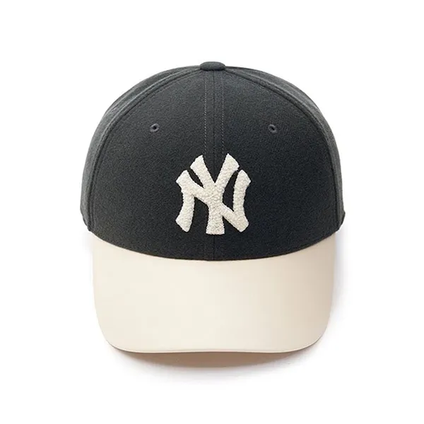 Mũ MLB Varsity LA Wool Textured Ball Cap Black 3ACPV0236-50CGS Màu Đen Trắng