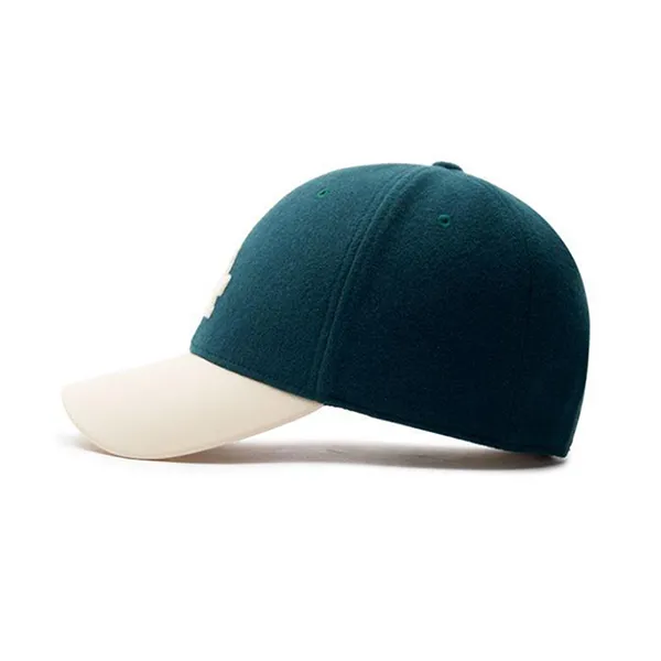 Mũ MLB Varsity LA Wool Textured Ball Cap Green 3ACPV0236-07GND Màu Xanh Trắng