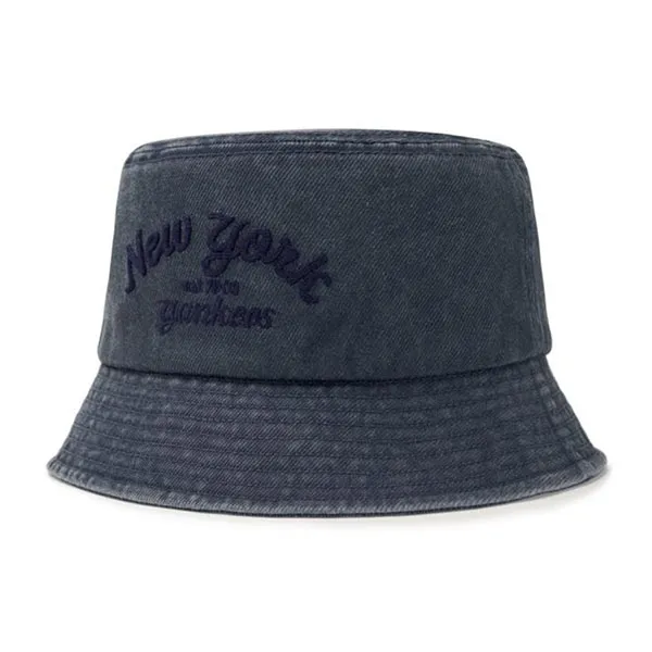 Mũ MLB Varsity Lettering Color Denim Bucket Hat NY Yankees 3AHTDS14N-50INS Màu Xanh Size 57