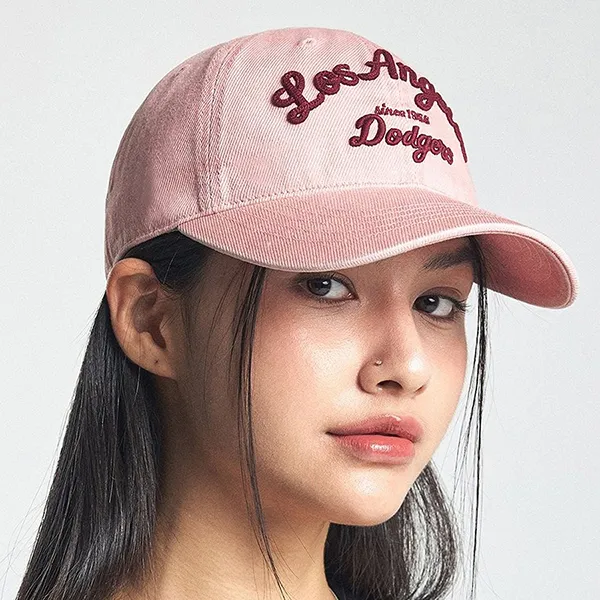 Mũ MLB Varsity Lettering Pigment Unstructured Ball Cap Boston Red Sox 3ACPDS14N-07PKM Màu Hồng Pastel