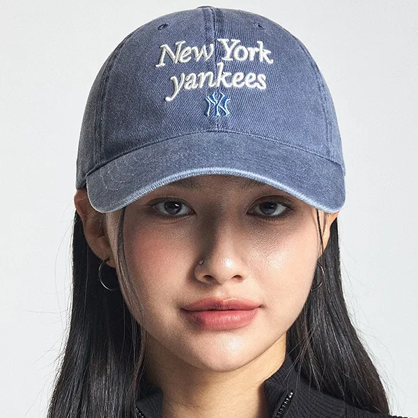Mũ MLB Varsity Lettering Unstructured Ball Cap 3ACPVV04N Màu Xanh Navy