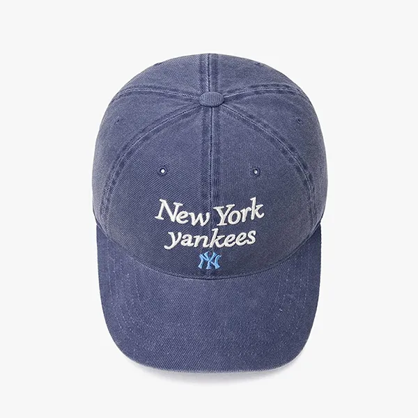 Mũ MLB Varsity Lettering Unstructured Ball Cap 3ACPVV04N Màu Xanh Navy