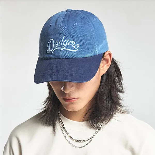 Mũ MLB Varsity Vintage Culsive Color Block Unstructured Ball Cap LA Dodgers Indigo 3ACPVL74N-07INP Màu Xanh Đậm