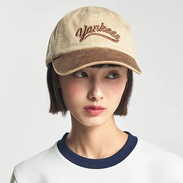 Mũ MLB Varsity Vintage Culsive Color Block Unstructured Ball Cap NY Yankees 3ACPVL74N-50SAS Màu Nâu/Be