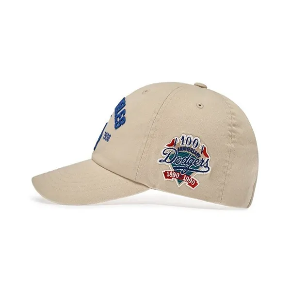 Mũ MLB Vintage Cooperstown Patch Unstructured Ball Cap LA Dodgers 3ACPB105N-07BGS Màu Be
