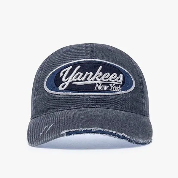 Mũ MLB Vintage Pigment Wappen Unstructured Ball Cap Model 3ACPV265N-50NYS Màu Xanh Navy