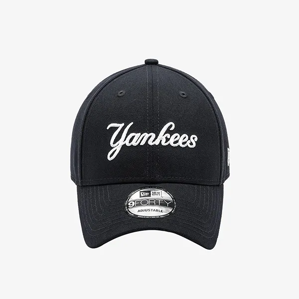 Mũ New Era MLB New York Yankees Script Logo Ball Cap 14440858 Màu Đen