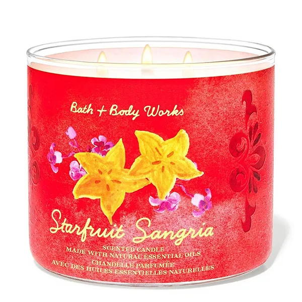 Nến Thơm 3 Bấc Bath & Body Works Starfruit Sangria 3-Wick Candle