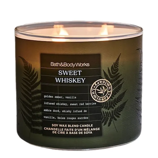 Nến Thơm 3 Bấc Bath & Body Works Sweet Whiskey 3-Wick Candle 411g