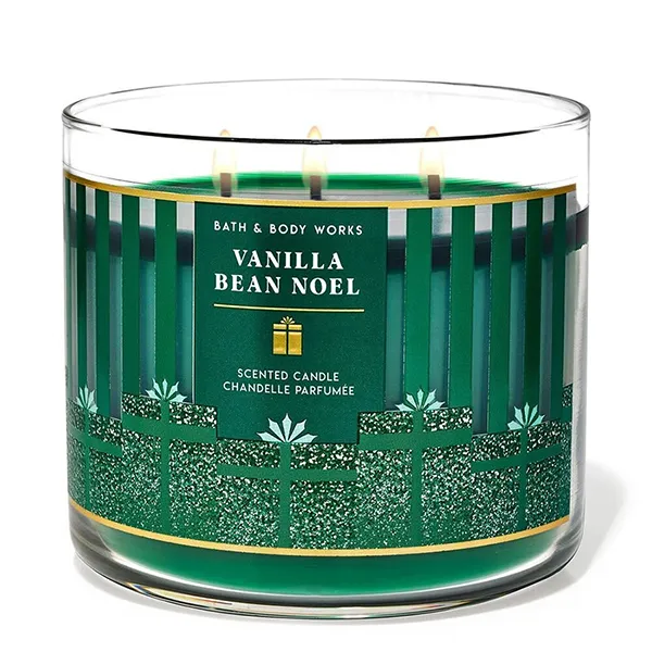 Nến Thơm 3 Bấc Bath & Body Works Vanilla Bean Noel 3-Wick Candle 411g