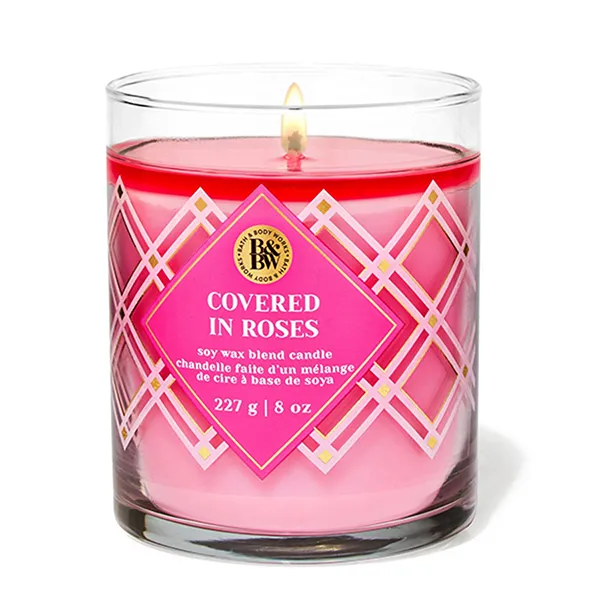 Nến Thơm Bath & Body Works Covered In Roses Single Wick Candle 227g