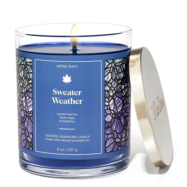 Nến Thơm Bath & Body Works Sweater Weather Single Wick Candle 227g