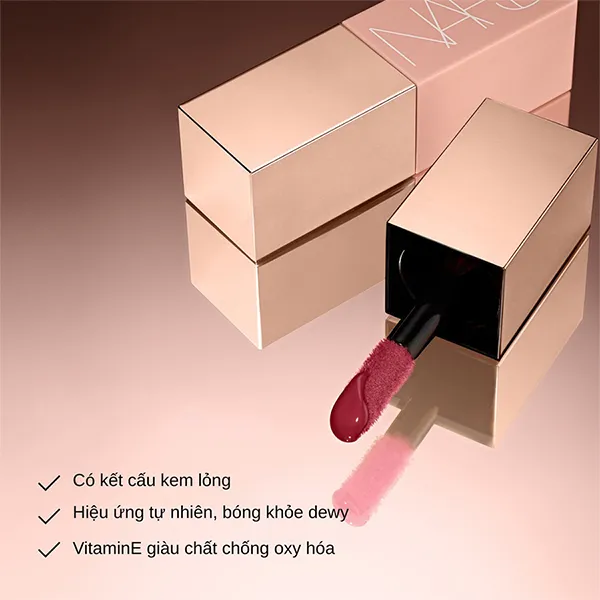Phấn Má Dạng Kem Nars Afterglow Liquid Blush Orgasm Màu Hồng Đào 7ml