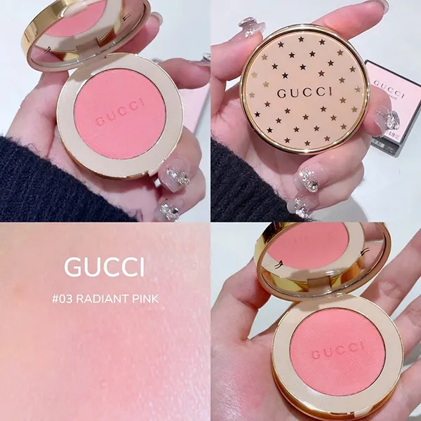 Phấn Má Gucci Blush De Beaté 03 Radiant Pink Màu Hồng Baby