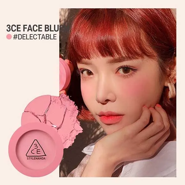 Phấn Má Hồng 3CE Mood Recipe Face Blush Delectable Màu Hồng Phấn